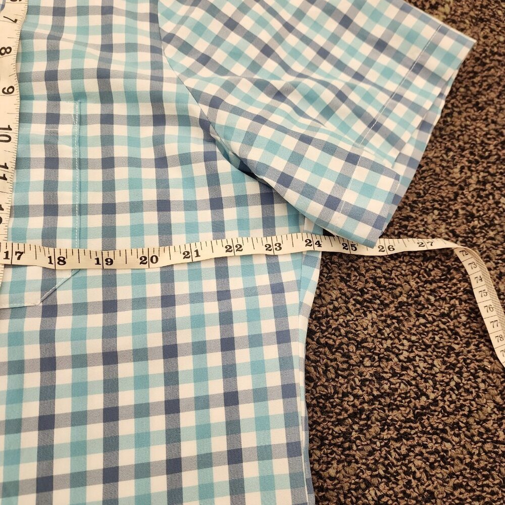 Mizzen + Main Cooley Short Sleeve Trim Fit Size XL Performance Stretch Button - Picture 5 of 8